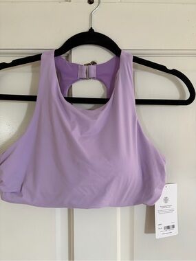 Athleta Lilac High-Neck Women's Swim Top with underwire support